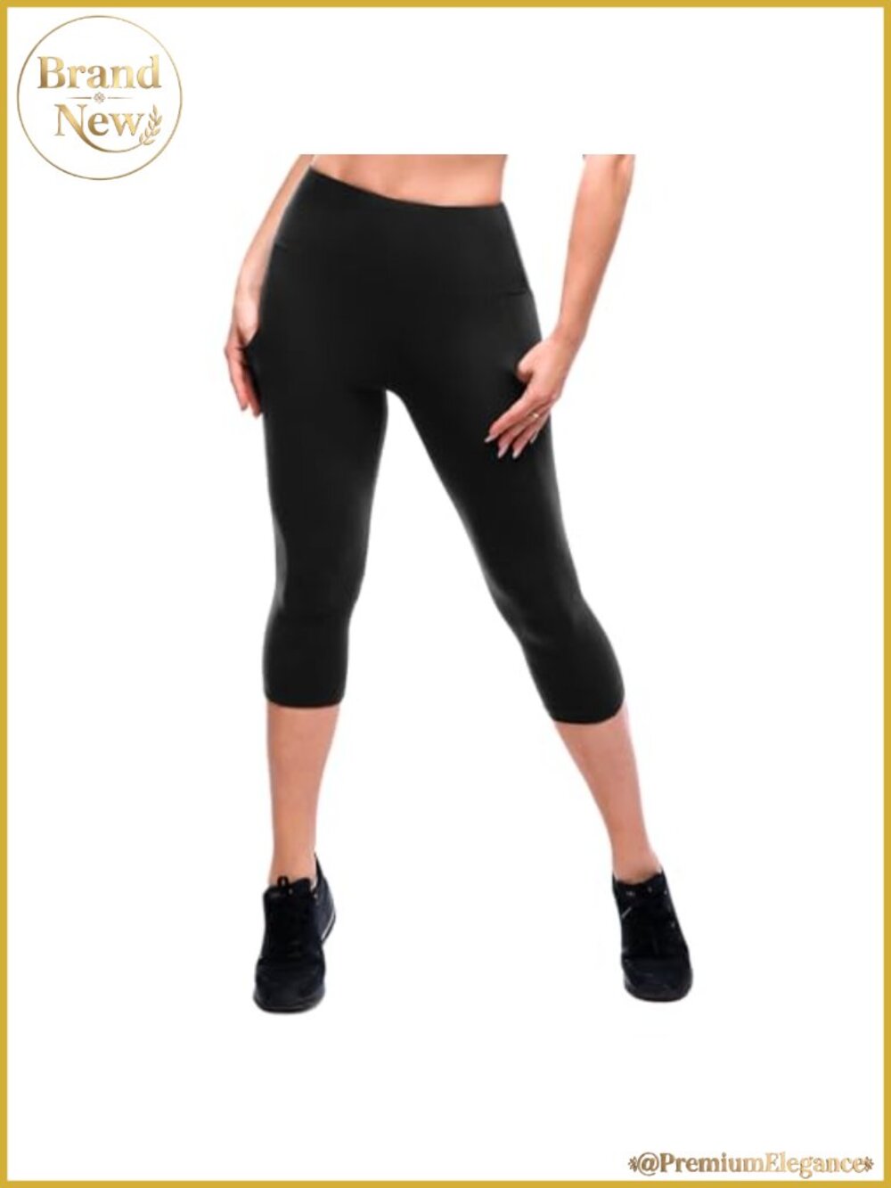 High Waisted Leggings with Pockets Super Stretchy Tummy Control Capri